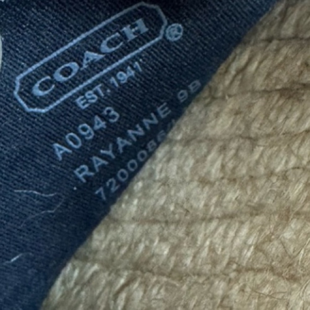 Coach Women's Rayanne Textile Slingback Espadrille Flats. Size 9 - Picture 14 of 14